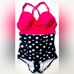 Two-Piece Vintage Style 50’s Retro Swimsuit NWT